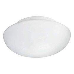 Eglo 83404 Iluminação de teto branca E27, lâmpada, branco, quarto, cozinha, sala de estar, ao redor, escovado, vidro, aço, IP20