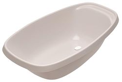Orthex Baignoire 50 L avec bouchon | Gris | Bain pour Bébé | Sans BPA | Garantie 10 ans | L90 x W47 x H24 cm
