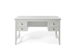 Jahnke Classic D 130 - Escritorio, diseño de Madera, Color Blanco, tamaño único