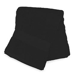 Soleil d'ocre Toalla de baño de algodón 500 gr/m2 Lagune, 70 x 130 cm, Negro