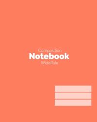 Composition Notebook: Wide Rule (3rd-8th Grade) - Light Orange Solid by Well Done Print Co.