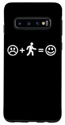 Galaxy S10 Walking Makes Happy Funny Gift Power Walking Lover Men Women Case