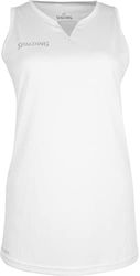 Spalding 4her III Debardeurs Maillot Femme, Blanc/Silver Gris, L