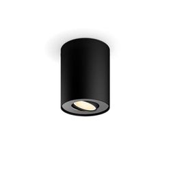 Philips Hue White Ambiance Pillar, Faretto singolo Smart LED, Nero