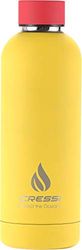 Cressi Rubber Coated Thermal Flask, Borraccia Sportiva Termica Rivestita in Gomma Unisex Adulto, Giallo (Sunflower)/Rosso, 500 ml