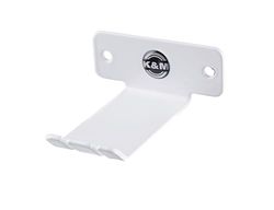 K&M 16311 Support Mural pour Casque Blanc Pur en tôle d'acier pour Casque Supra-auriculaire