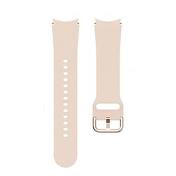 System-S Cinturino flessibile in silicone 20 mm per Samsung Galaxy Watch 4 Smartwatch Rosa