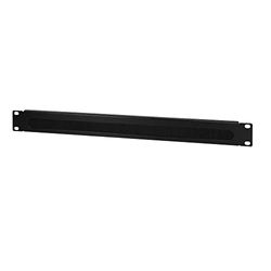 LogiLink Professional ORCEB1B - 19" kabeldoorvoer 1HE, met borstelinzet, zwart