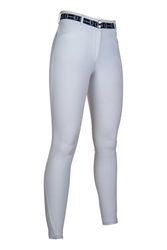 HKM Monaco Style Rodillera SIL. Pantalones de Montar para Mujer Blanco 38