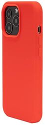 JT Berlin Custodia sottile in silicone Liquid, compatibile con Apple iPhone 13 Pro, compatibile con la ricarica wireless, morbida fodera interna in microfibra, modello Steglitz, rosso