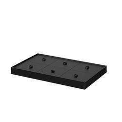 Plateau de Chargement Induction PLATE Noir - Compatible avec 6 Lampes de Table (base ronde)