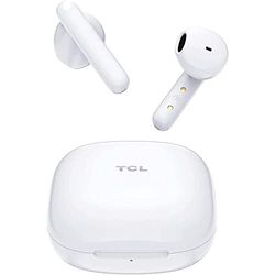 TCL - MoveAUDIO S150 draadloze hoofdtelefoon (Bluetooth 5.0, snel opladen, extra dunne oplaadhoes, tot 3,5 uur luistertijd, touch), wit