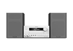 Kenwood M-822DAB Micro-chaîne Hi-FI avec Lecteur CD, USB, FM RDS, Dab+, Bluetooth et Audio-Streaming (Diffusion Audio) 2x50W, Blanc et Gris