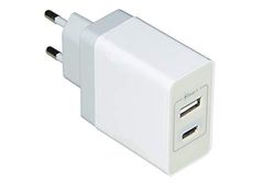 LINK LKPC10 oplader met 2 USB-poorten (1 type A + 1 type C) voor DC wandcontactdoos 5 V 3,4 A 17 W