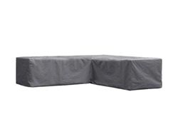 Perel Housse d'extérieur pour ensemble de jardin, gris, forme L, 300 cm x 300 cm x 70 cm