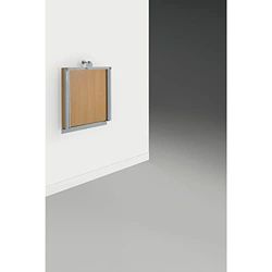 Technik Team ALG.532 Muna - Marco de Mesa para Mesa de Pared Plegable, Aluminio Lacado, Color Plateado