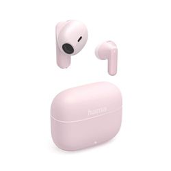 Hama Freedom Light II Bluetooth-hoofdtelefoon, TWS, oordopjes, spraakbediening, roze