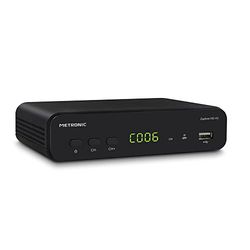 Metronic 441658 Zapbox HD-SO.3 Receiver TDT-T2 HD, decoder, tuner, TDT t2 ontvanger, PVR-functie voor opname, frontdisplay, TIMESHIFT, USB, HDMI, SCART, SPDIF, afstandsbediening
