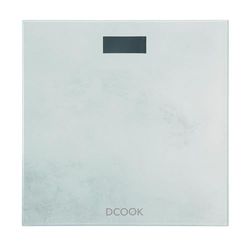 DCOOK Salle de bain numérique balances Galerie en plastique avec batterie et verre trempé - Noir