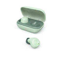 Hama Cuffie Bluetooth senza fili (auricolari in-ear con microfono, cuffie sportive resistenti agli spruzzi d'acqua IPX4, cuffie leggere senza cavo con scatola di ricarica, cuffie True Wireless Headset, batteria fino a 14 ore, verde menta