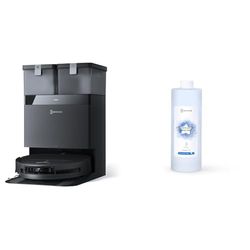 ECOVACS DEEBOT T50 OMNI Robot Aspirapolvere Lavapavimenti, Nero, con soluzione detergente 1L *3