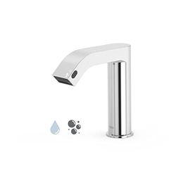 Tres Griferia 39210306 Robinet électronique 1 Eau avec Distributeur de Savon Automatique pour lavabo, Chrome