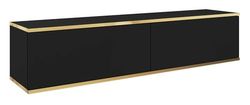 Selsey TV-bänk, konstruerat trä, svart, 135 cm bredd