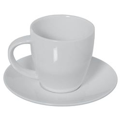 Alexandra House Living Set of 6 Porcelain Coffee Cups 180 ml