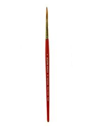 Winsor & Newton Sceptre Gold II Pincel Redondo con Mango Corto, Rojo, Nr. 6 - 3,6 mm