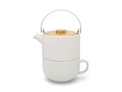 Bredemeijer 142007 Umea Tea-for-one, Earthenware, White