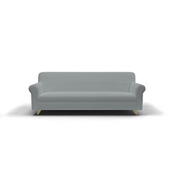 Italian Bed Linen Leslie Funda de sofá elástica y Extensible, Gris Claro, 3 plazas