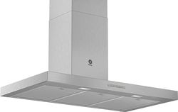 Balay - Sino extrator decorativo de parede, 90 cm de largura, iluminação LED, filtros adequados para máquina de lavar louça, aço inoxidável, 3BC097EX