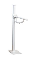 HOMECRAFT Devon Elite Folding Support Floor Mounted Rail , Bathroom Aid for Elderly , Handicapped , Disabled users , Bathroom Grab Bar for Stability , Safety Support Handrail for Lavatory and Restroom