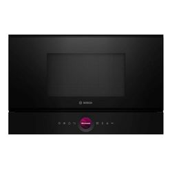 Bosch BFR7221B1, Serie 8, Microonde da incasso, 7 Programmi automatici cottura, Display TFT Touch, Cavità in acciaio Inox, Tecnologia inverter, Nero