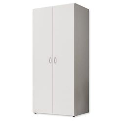 Stella Trading Base armário atemporal em 3 tamanhos, versátil, com portas de batente, em branco, 80 x 177 x 52 cm (largura x altura x fundo)