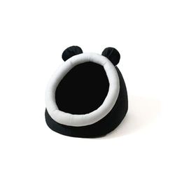 GO GIFT Huisdierenbed, wit, zwart, 40 x 4 x 45 cm