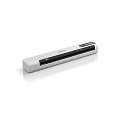 Epson Workforce DS-80W, Escáner Profesional Portátil de Documentos A4, USB, WiFi, Compacto, Pantalla LCD, Blanco