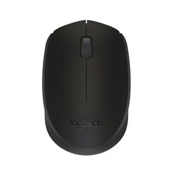 Logitech M171 Wireless Mouse for PC, Mac, Laptop, 2.4 GHz with USB Mini Receiver, Optical Tracking, 12-Months Battery Life, Ambidextrous - Black