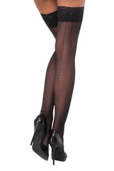 Cottelli Legwear Women Hold-up Stockings Black 5