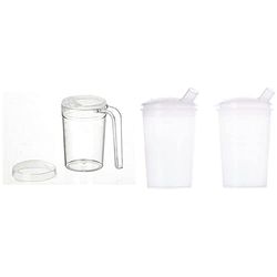 Homecraft Clear Mug, Shatterproof, Drinking Cup & Feeding Cups, Drinking and Eating Aid, Safe Plastic, for Elderly/Disabled Users, Standard, 250ml