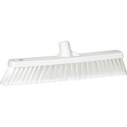 Vikan - Hygiène - Balai - Fibres souples à bout fendu - Blanc
