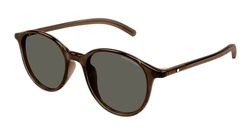 Montblanc MB0326SA Zonnebril, heren, gerecycled, meerkleurig, eenheidsmaat