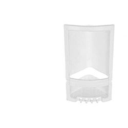 Cm 152257 Meuble d'angle Salle de Bain Douche Blanc 39 x 17 cm
