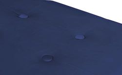 FORNOR 42015 zitzak, velours, blauw, 76 x 38 x 38 cm