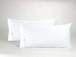 Pack de dos fundas de almohada de satén de 300 hilos