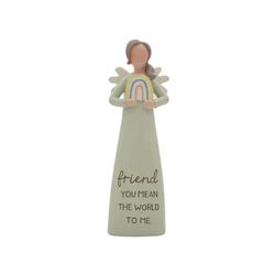 Blossom Bucket Friend Bright Blessings figurka anioła, wysokość 13,3 cm, żywica