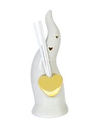 L.WHITE/GOLD luchtverfrisser hoorn, 18 cm, L2216
