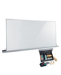 SIGEL MUB05 Meet up Set per metodo agile, 1 x lavagna bianca portatile (90 x 180 cm), 1 x guida da parete, kit di presentazione