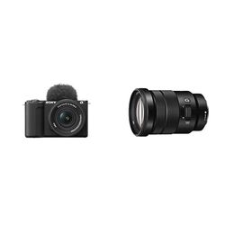 Sony ZV-E10 II K di Sony | Vlog camera APSC con lente intercambiabile 16-50mm II f/3.5-5.6 Power Zoom + Sony SELP-18105G Obiettivo con PowerZoom 18-105mm F4