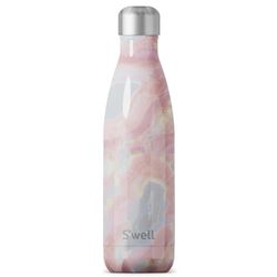 Bouteille Original S'well, design Géode Rose 500ml. Bouteille isotherme sous vide pour conserver les boissons froides et chaudes - En Acier inoxydable sans BPA bouteille pour les déplacements